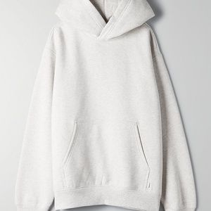 TNA COZYAF PERFECT HOODIE - Heather Mist Grey XS